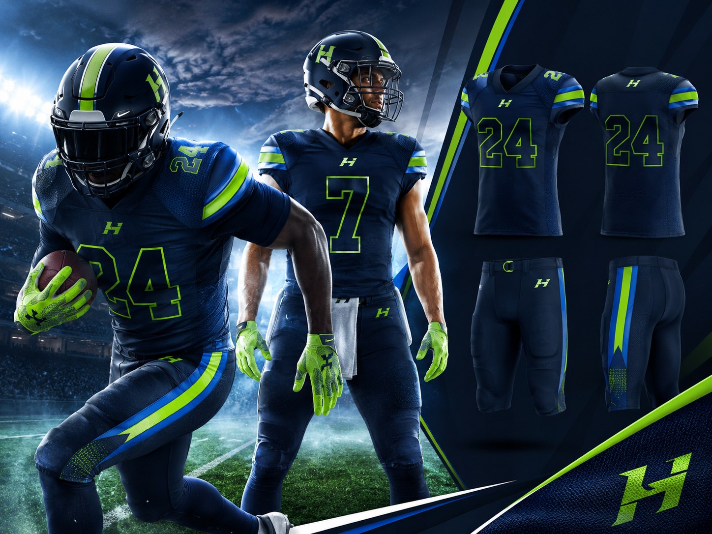 Football uniforms